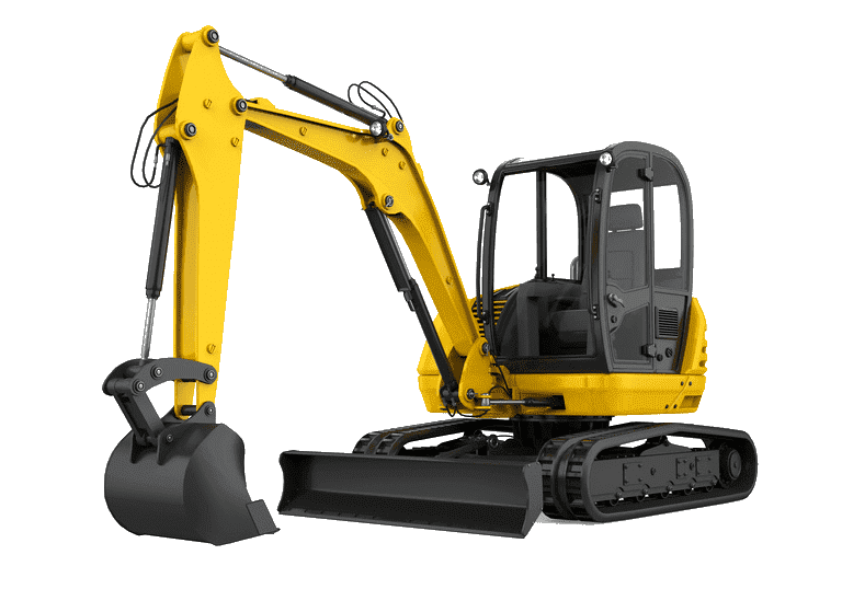 Mini Excavator, Compact Equipment Logo